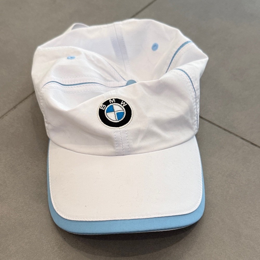 BMW White and Blue Baseball Cap with Logo